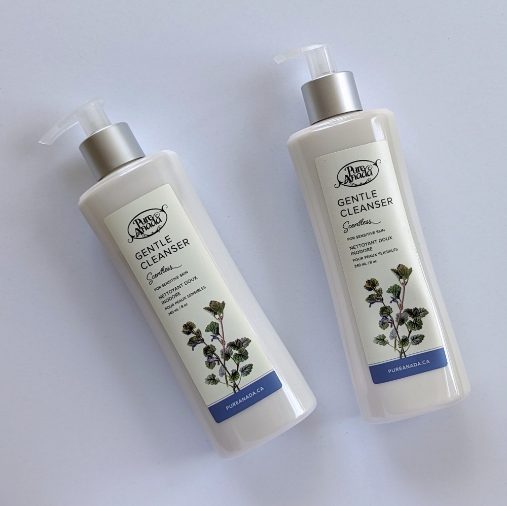 NEW 🇨🇦 2 x Pure Anada Gentle Cleanser Scentless Made In Canada